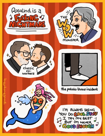 Taskmaster Sticker Sheet