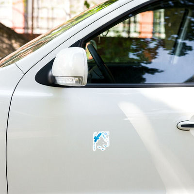 Kiss-cut vinyl decals - Blue Birds
