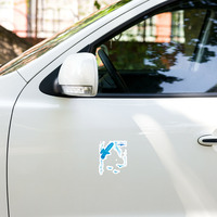 Kiss-cut vinyl decals - Blue Birds - Thumbnail 1