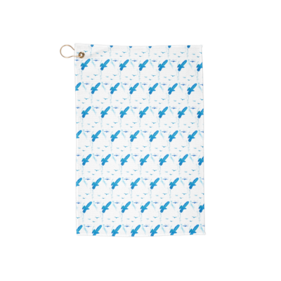 Golf towel - Blue Birds