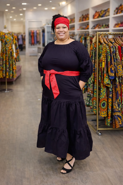 Black Dress w/ Headwrap