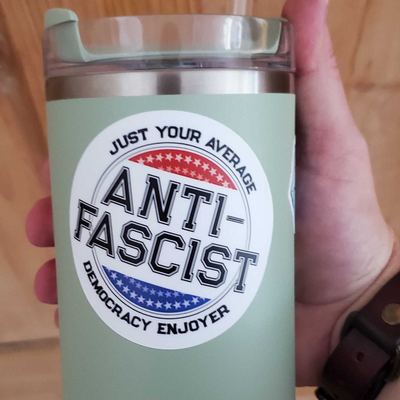 Democracy enjoyer vinyl sticker