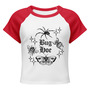 Bug hoe OG design Womens micro rib raglan baby tee-2