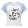 Bug hoe OG design Womens micro rib raglan baby tee-4