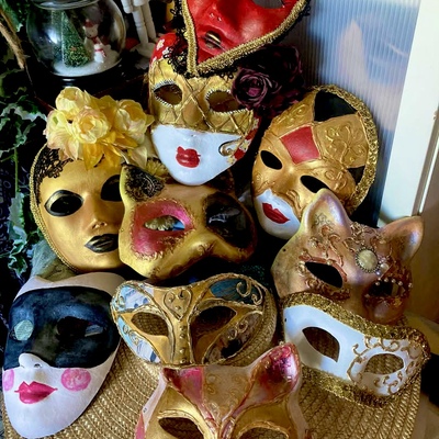 Custom venetian masquerade carnival mask, handmade