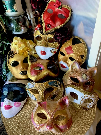 Custom Venetian Masquerade Carnival Mask, Handmade