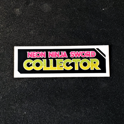 Neon Ninja Sword Collector Vinyl Sticker