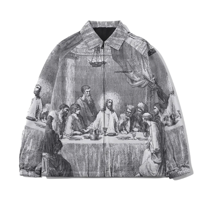Last supper windbreaker jacket