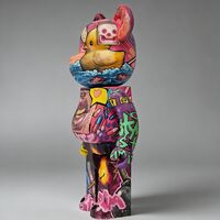 Custom Bearbrick 400% by Moi Martos "Metropolis” - Thumbnail 8