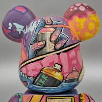 Custom Bearbrick 400% by Moi Martos "Metropolis” - Thumbnail 5