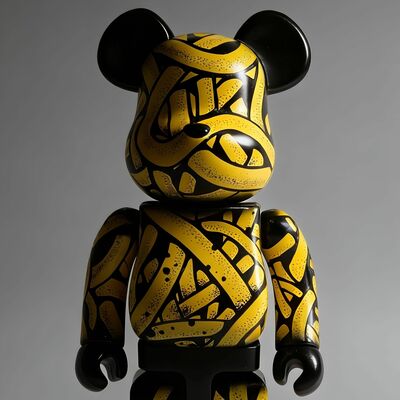 Custom Bearbrick 400% by Oscar Llorens “Wired”