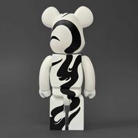 Custom Bearbrick 400% by Oscar Hove “Kemuri (煙)” - Thumbnail 3