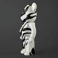 Custom Bearbrick 400% by Oscar Hove “Kemuri (煙)” - Thumbnail 4