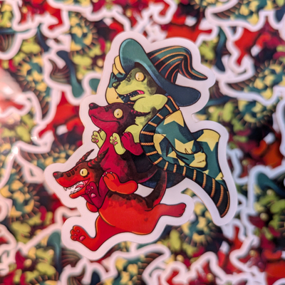 Three kobolds sticker