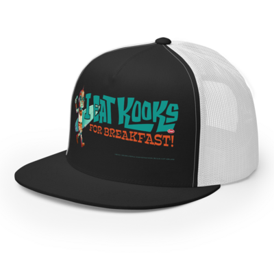 " i eat kooks for breakfast! " trucker cap