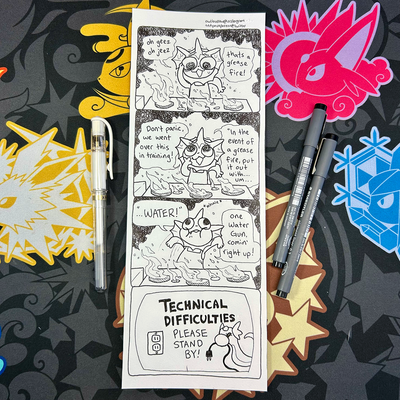 ORIGINAL Vap Comic strip - Grease Fire