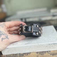 3-2-3 Medium Dome Studs Wristband - Thumbnail 4
