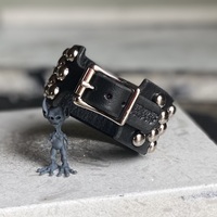 3-2-3 Medium Dome Studs Wristband - Thumbnail 7
