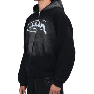 Arabic zip hoodie