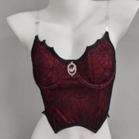 Dark Aesthetic Gothic Sleeveless Crop Top for Women - Thumbnail 3
