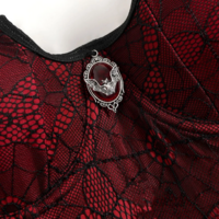 Dark Aesthetic Gothic Sleeveless Crop Top for Women - Thumbnail 2