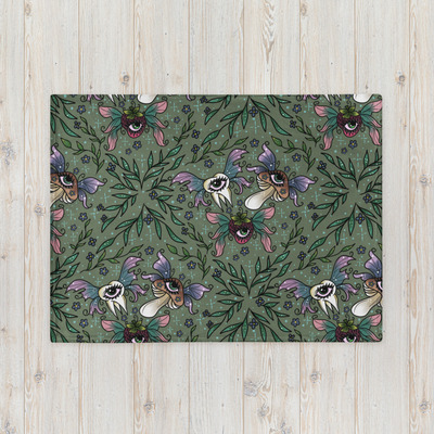 Weird girl core throw blanket