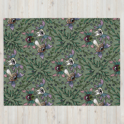 Weird girl core throw blanket