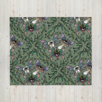 Weird girl core Throw Blanket - Thumbnail 2
