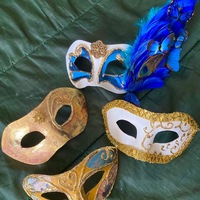 Venetian Mask- Handmade-Carnival-Masquerade - Thumbnail 2