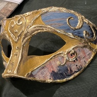 Venetian Mask- Handmade-Carnival-Masquerade - Thumbnail 3