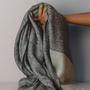 Pure Cashmere Embroidered scarf. Small-batch woven in India.-2