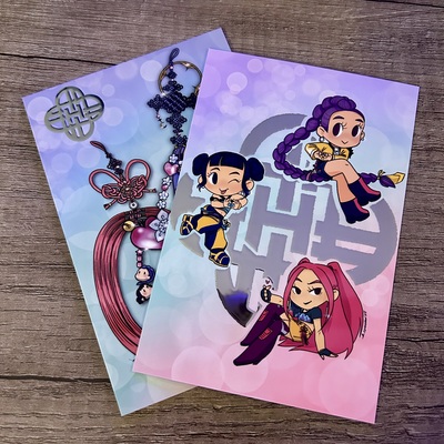 Kpop demon hunters double-sided print