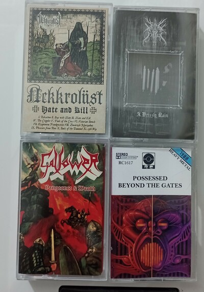 NEKKROLÜST , DARK FOG ERUPTION, GALLOWER, POSSESSED Tapes 