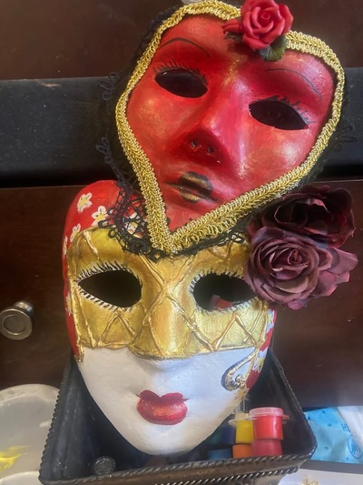 Venetian Mask-Carnival-Masquerade, handmade