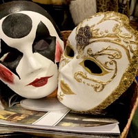 Venetian Mask-Carnival-Masquerade, Handmade - Thumbnail 3