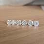 Brilliant Radiant Cut/Diamond Cut White CZ 925 Sterling Silver Earstuds, Studs Earrings one Pair-5