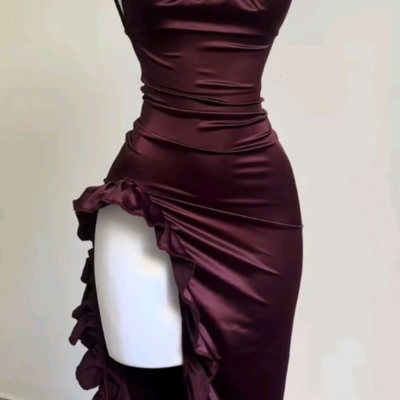 Elegant tight short prom dress tea length evening dress - Thumbnail 2