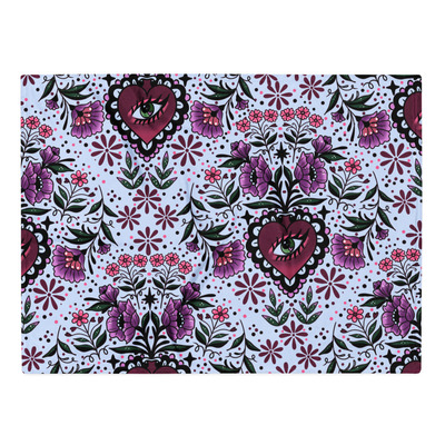 Ornamental heart throw blanket