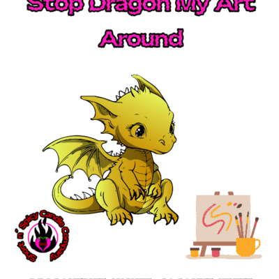 Stop dragon my art around rts wax melt (sns candle)