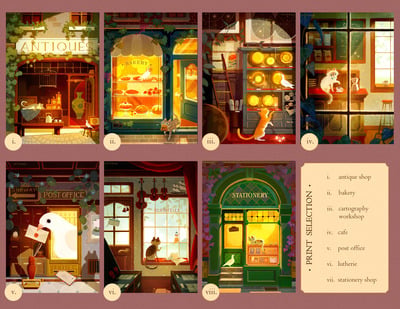 Shopfront Cats prints