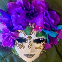 Venetian Mask-Carnival-Masquerade, Handmade - Thumbnail 2