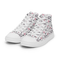 Kiss & Hugie Womens high top canvas shoes - Thumbnail 2