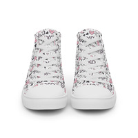 Kiss & Hugie Womens high top canvas shoes - Thumbnail 3