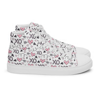 Kiss & Hugie Womens high top canvas shoes - Thumbnail 5