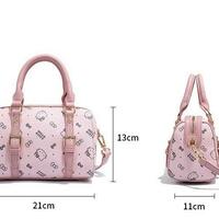 Pink Kitty Tote Bag Crossbody Bag - Thumbnail 5