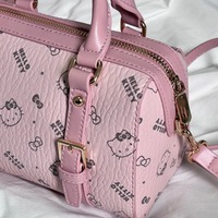 Pink Kitty Tote Bag Crossbody Bag - Thumbnail 2