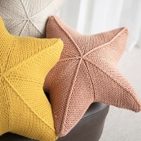 Starfish-shaped knitted cushions made with stuffing - Thumbnail 2