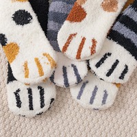 Cute Cat Paw Fleece Knee Socks - Thumbnail 8