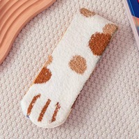 Cute Cat Paw Fleece Knee Socks - Thumbnail 5