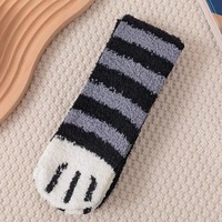 Cute Cat Paw Fleece Knee Socks - Thumbnail 6